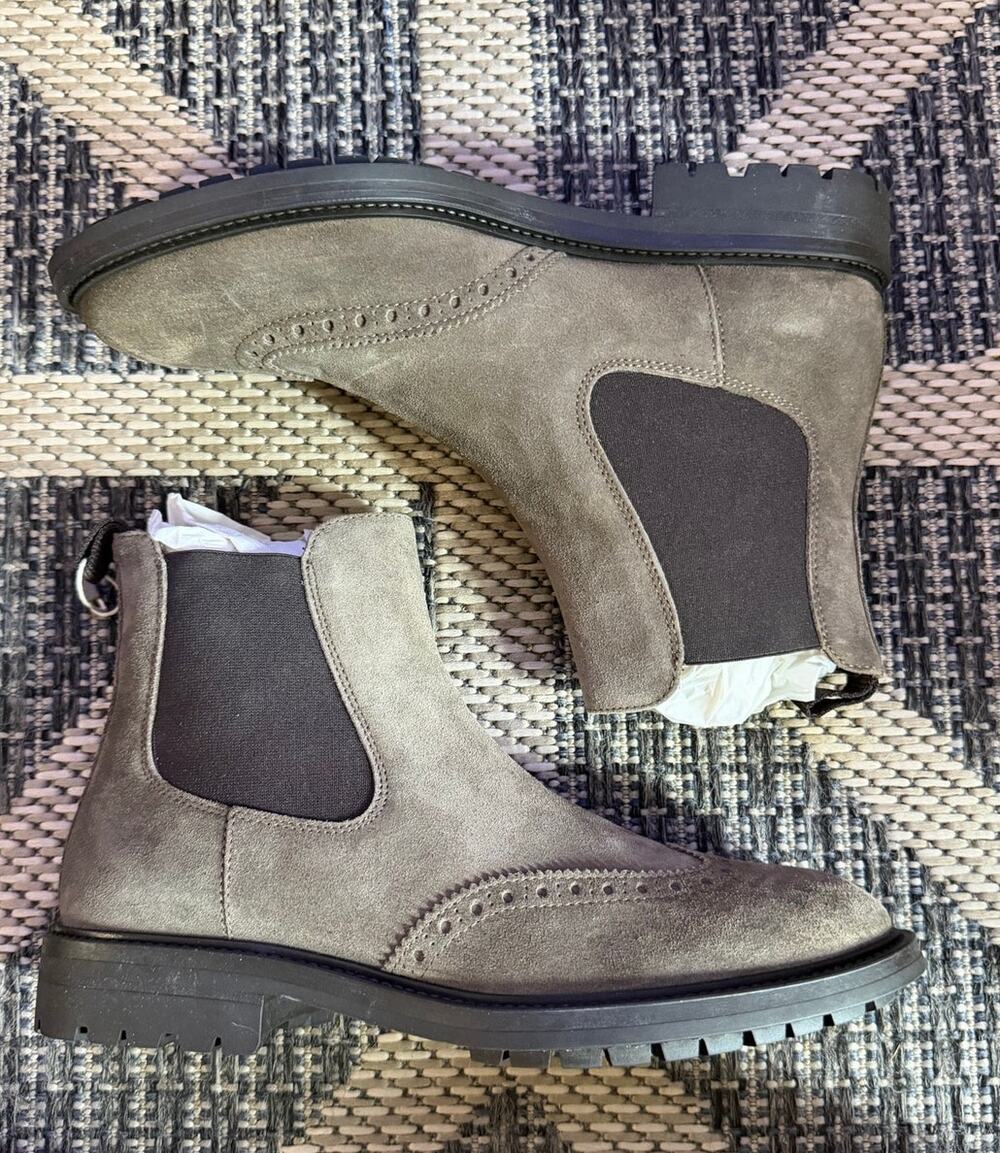 Boemos Suede Leather Ankle Boots Size 40